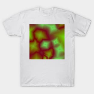 green red pink texture gradient T-Shirt